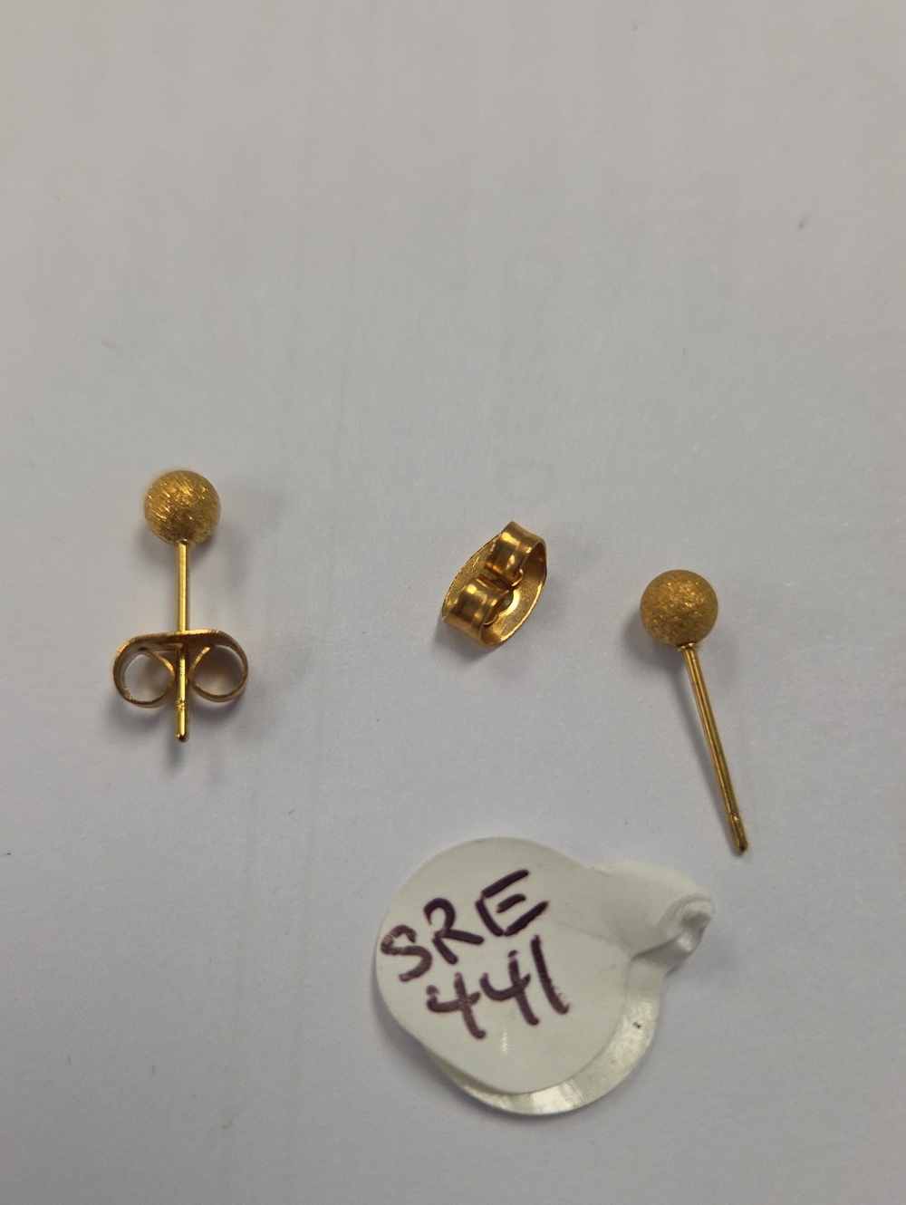 Gold-Tone Ball Stud Earrings - Quality Gold